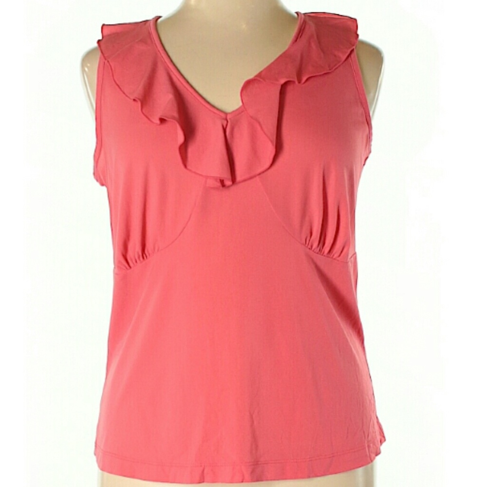 Lane Bryant Ruffle Neck Blouse